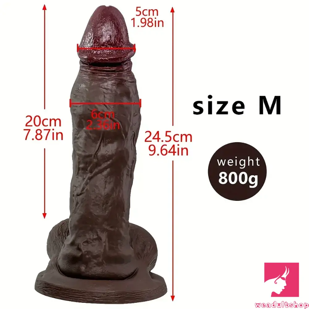 6.88in 9.64in 11.22in Realistic Big G-Spot Silicone Dildo For Adult Love