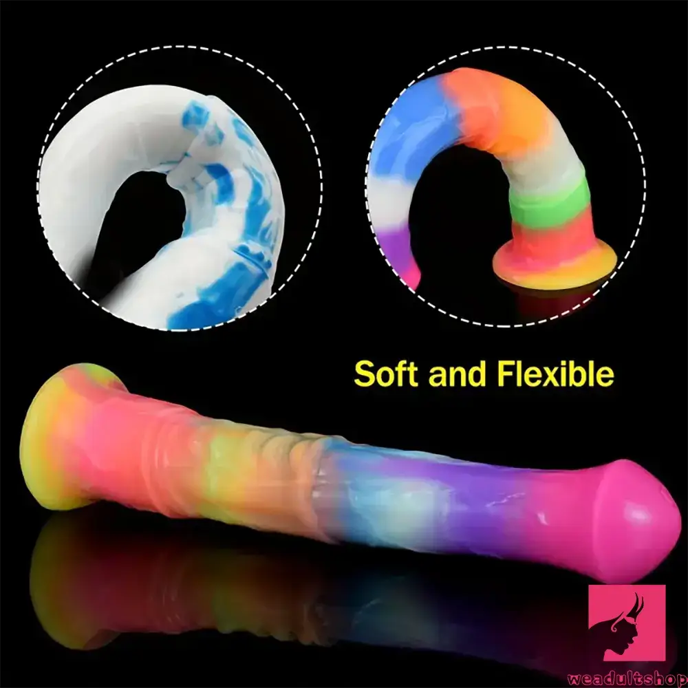 11.61in Big Silicone Cock Horse Luminous Animal Dildo BDSM Love Toy