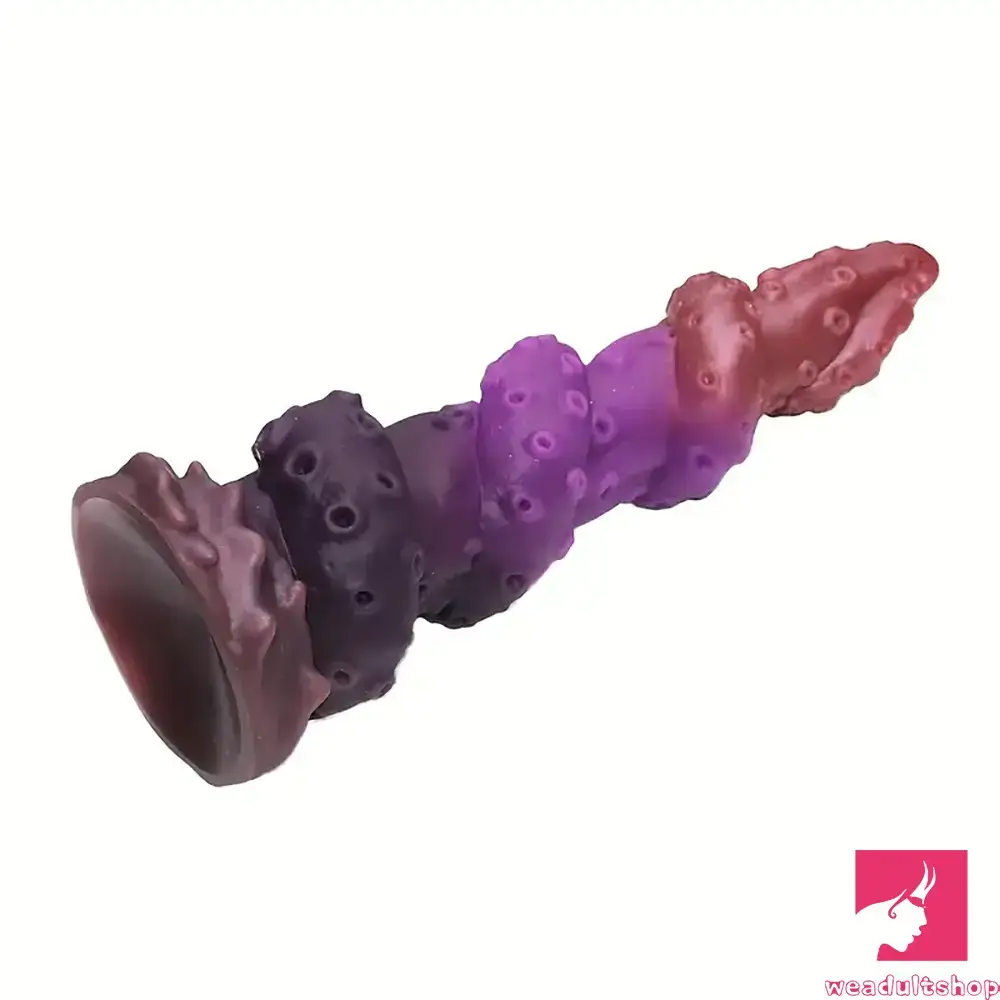 8.66in Silicone Monster Spiral Large Soft Dildo For Male Strong Suction Cup