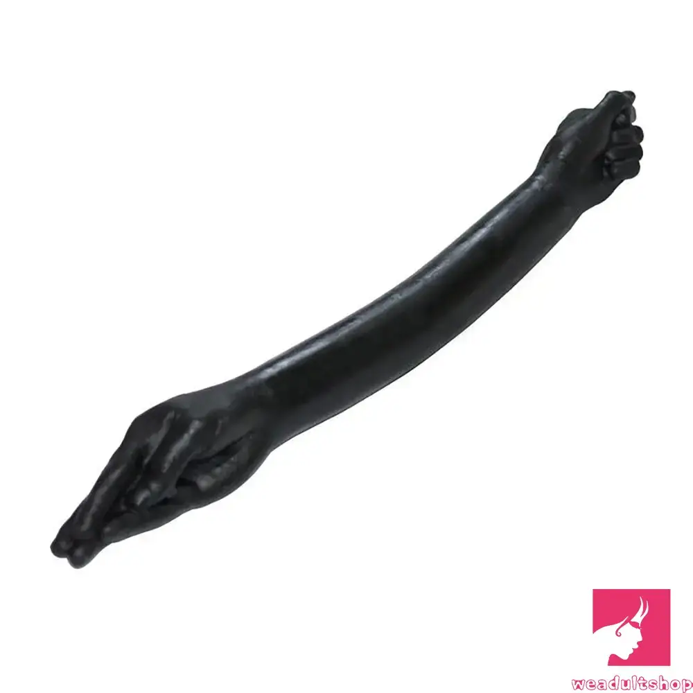 25.59in Fantasy PVC Cock Huge Long Black Hand Fist Anal Dildo