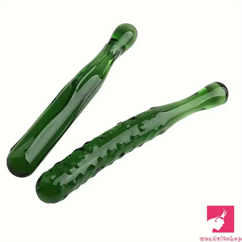 Multiple Lengths Colors Fruit Vegetable Clear Glass Anal Plug Dildo