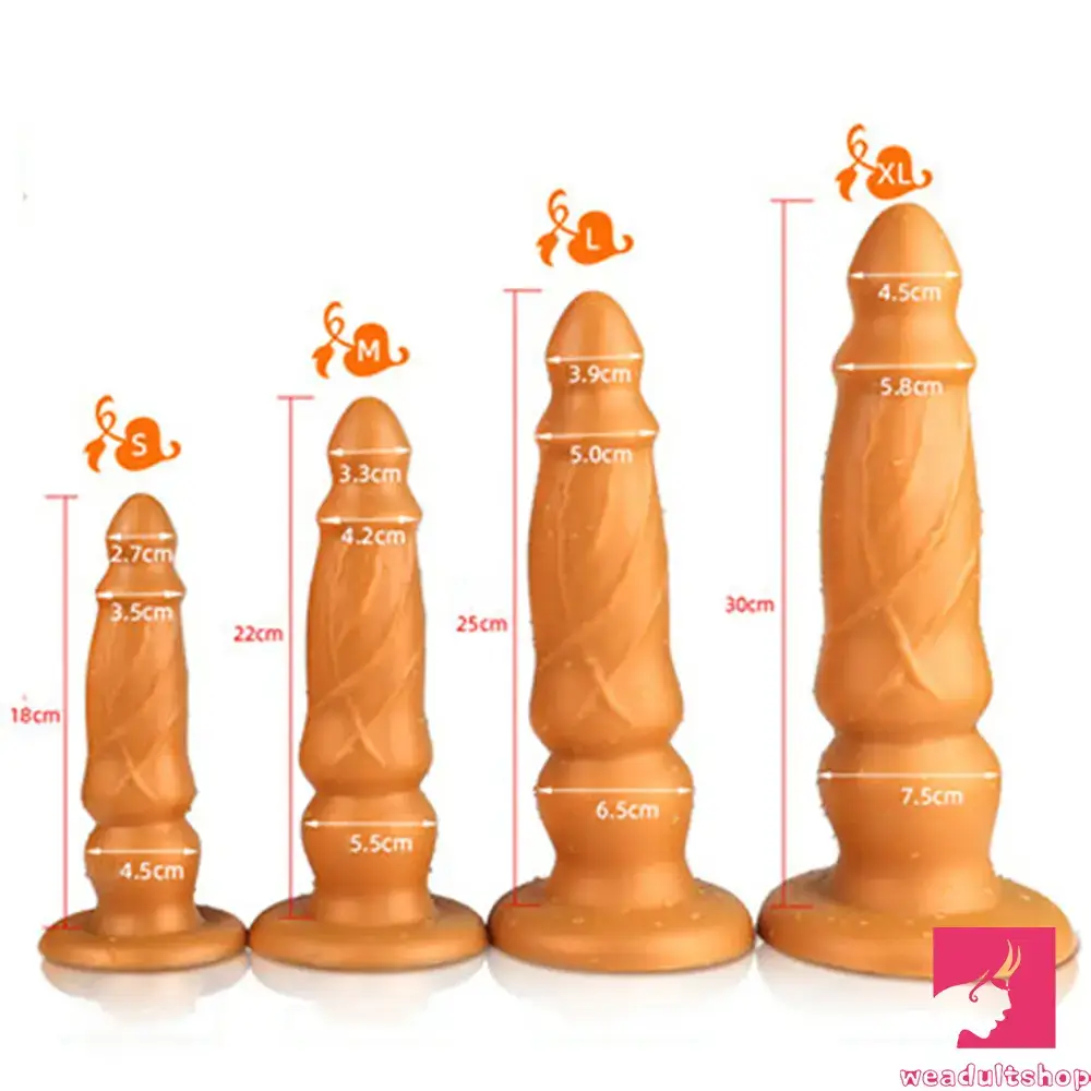 7.09in 8.66in 9.84in 11.81in Silicone Soft Big Dildo For Anal Adult Toy