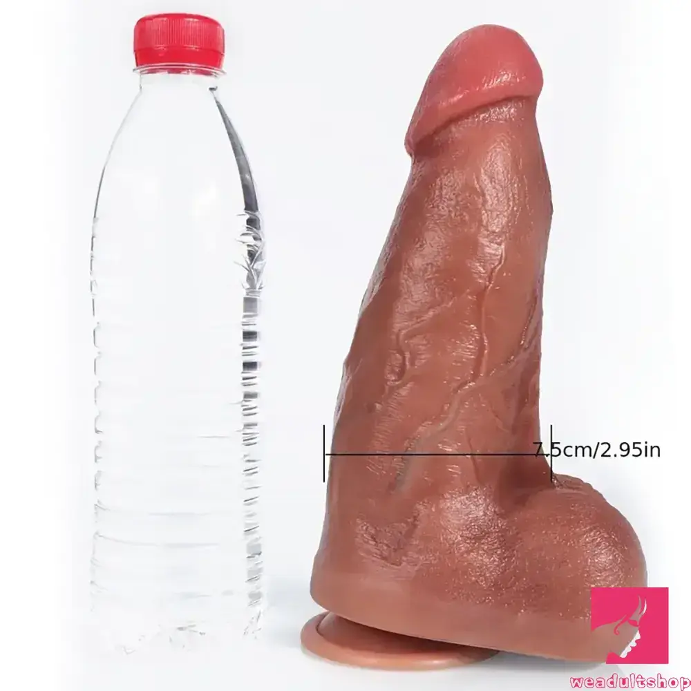 9.06in Superb Skin Thick Real Silicone Big Dildo For Women Men