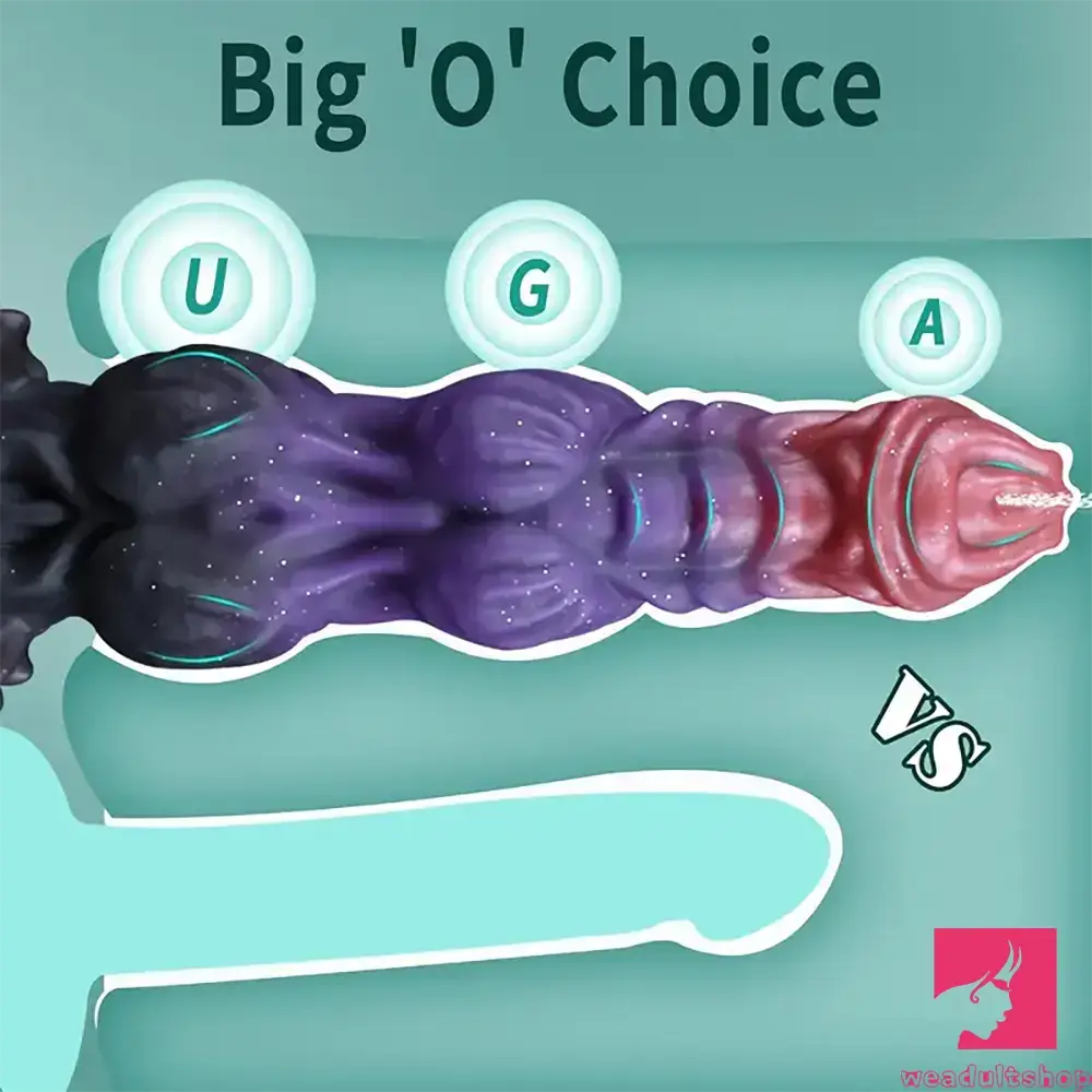 9.4in Fantasy Monster Silicone Soft Ejaculating Dildo For Female Orgasm