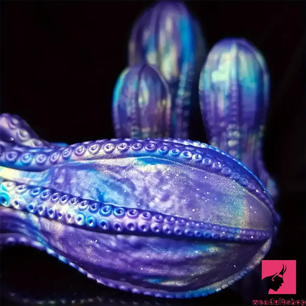 5.5in 6.3in 8.26in 9.64in Gourd Egg Starry Sky Silicone Soft Octopus Dildo