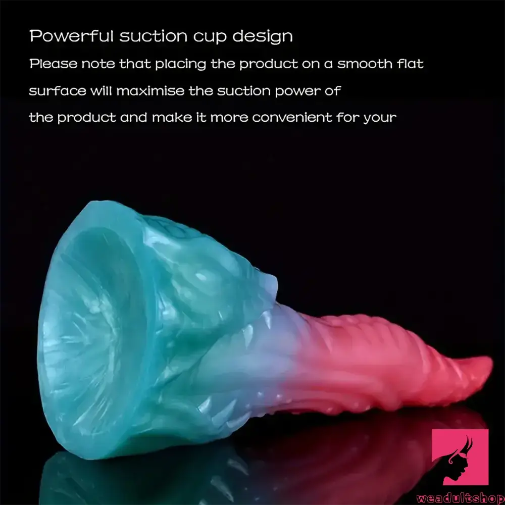 8.18in Dragon Monster Real Silicone Soft Dildo Penis Clit Expander