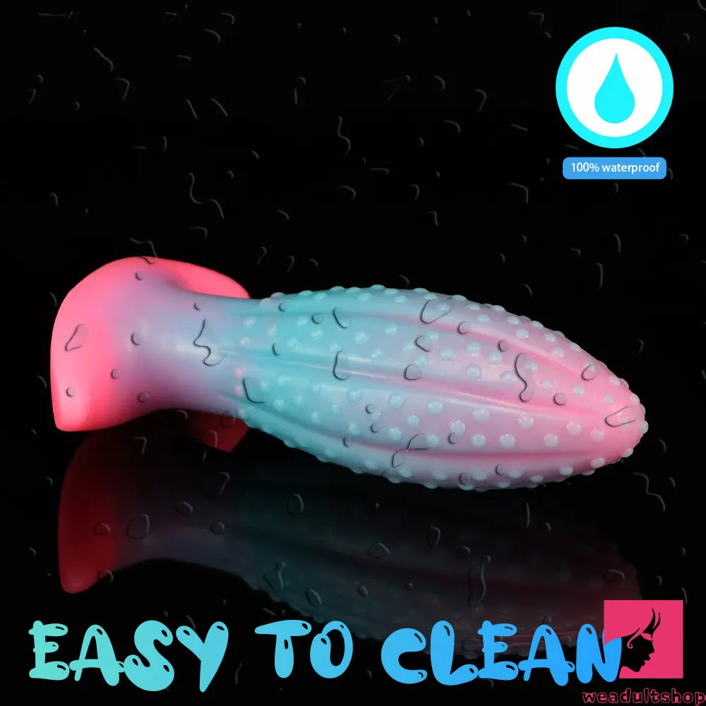 4.5in 5.67in 7.6in Small Silicone Soft Fluorescent Luminous Butt Plug Dildo