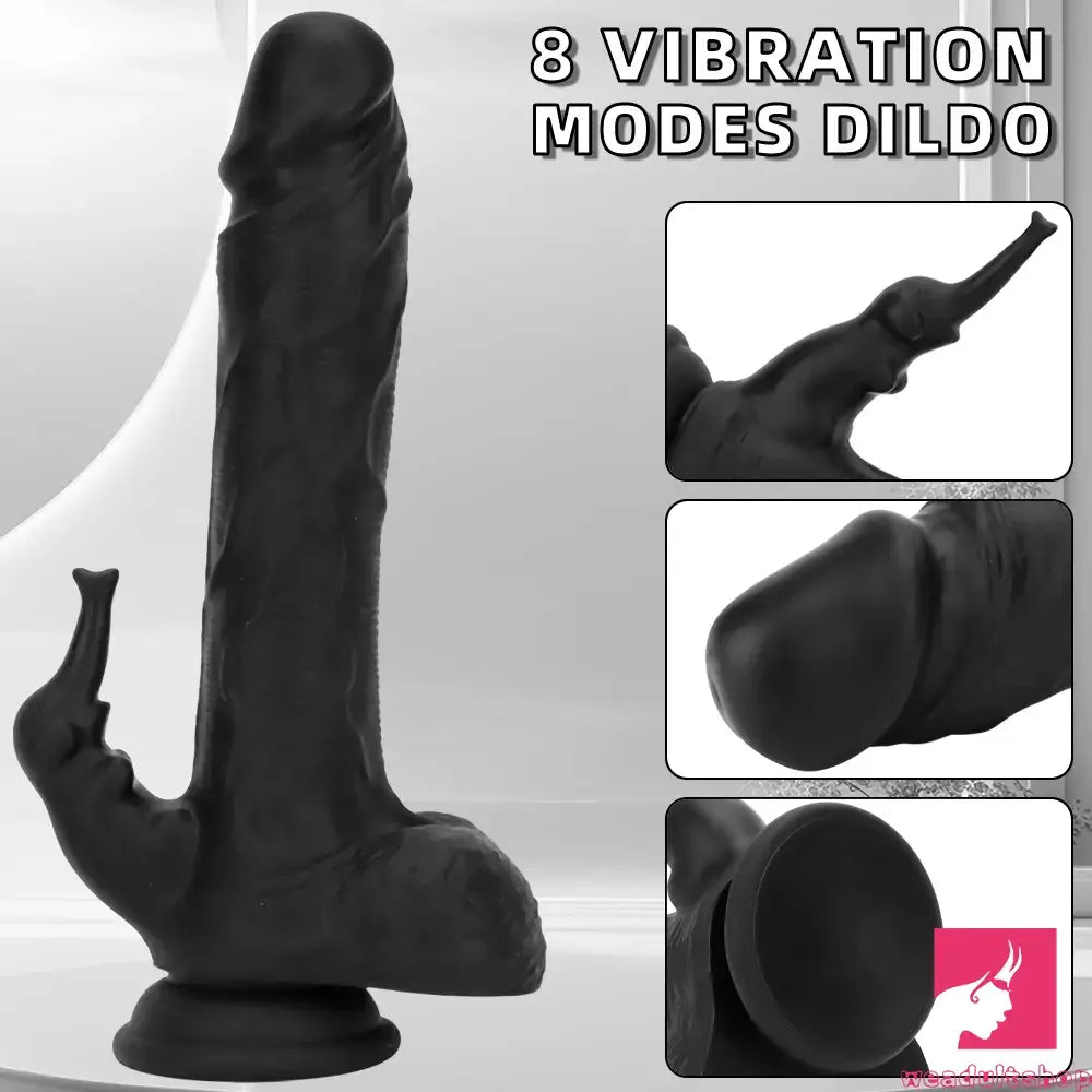8.85in Elephant 3in1 Heating Thrusting Vibrating Remote Control Dildo