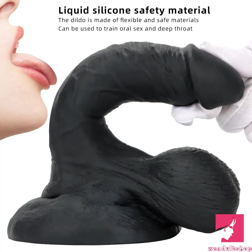 7.48in Big Suction Cup Silicone Soft Mixed Color Dildo For Adult Sex Toy