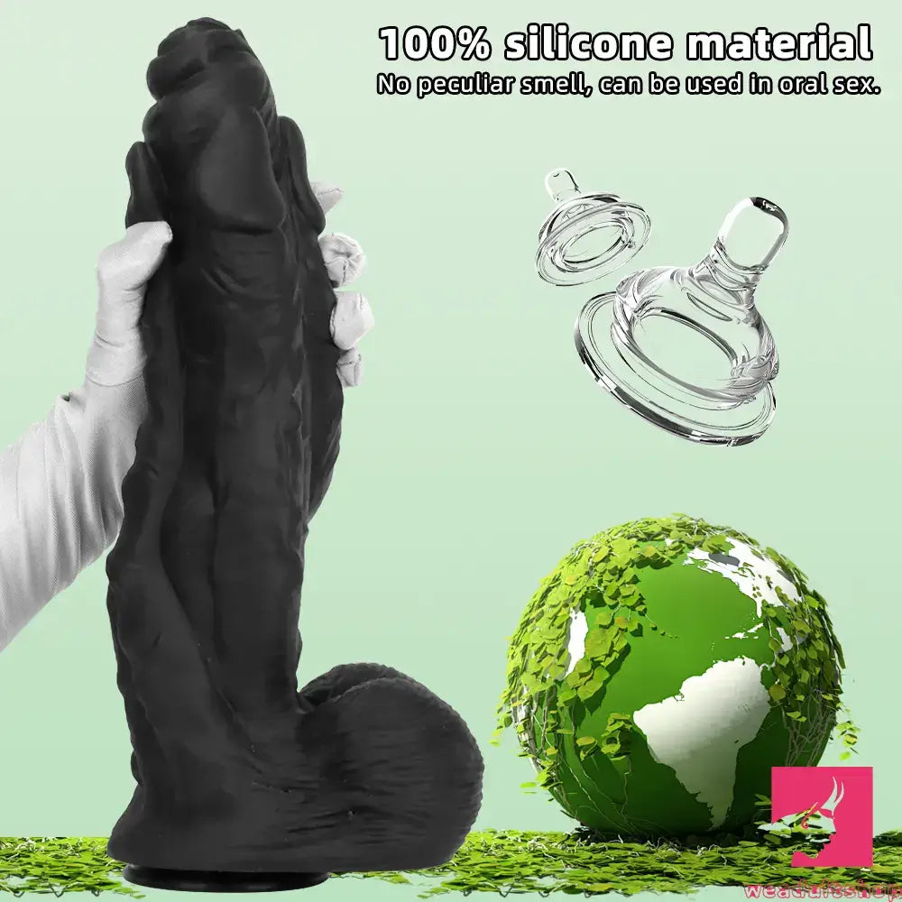 11.41in 12.6in 15in Super Big Silicone Soft Black Fantasy Love Real Dildo