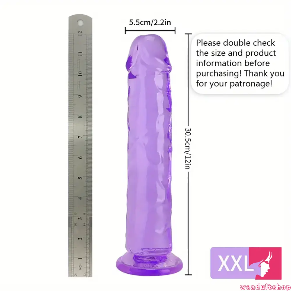 6.06in - 12in TPE Unisex Real Dildo Sex Toy Masturbator Vaginal Dilator