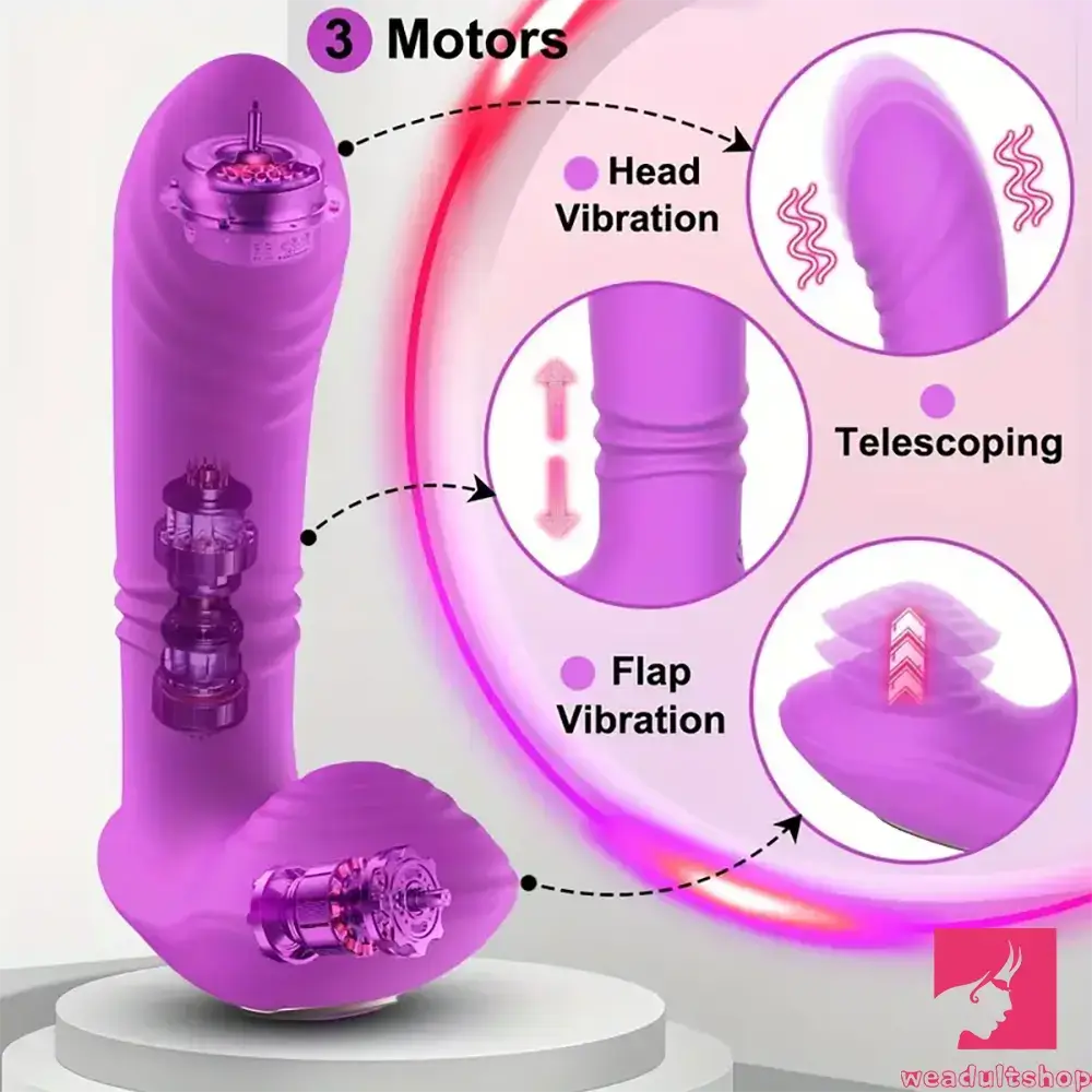 5.7in Vibrating Thrusting Flapping Wearable Dildo G Spot Sex Toy