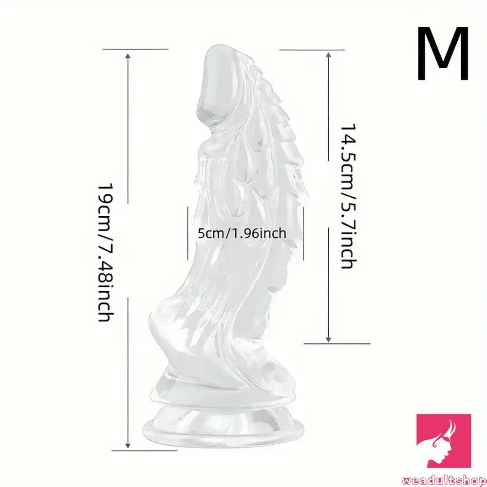 6.49in 7.48in 8.8in Clear Dragon Monster Dildo For Women Love Adult