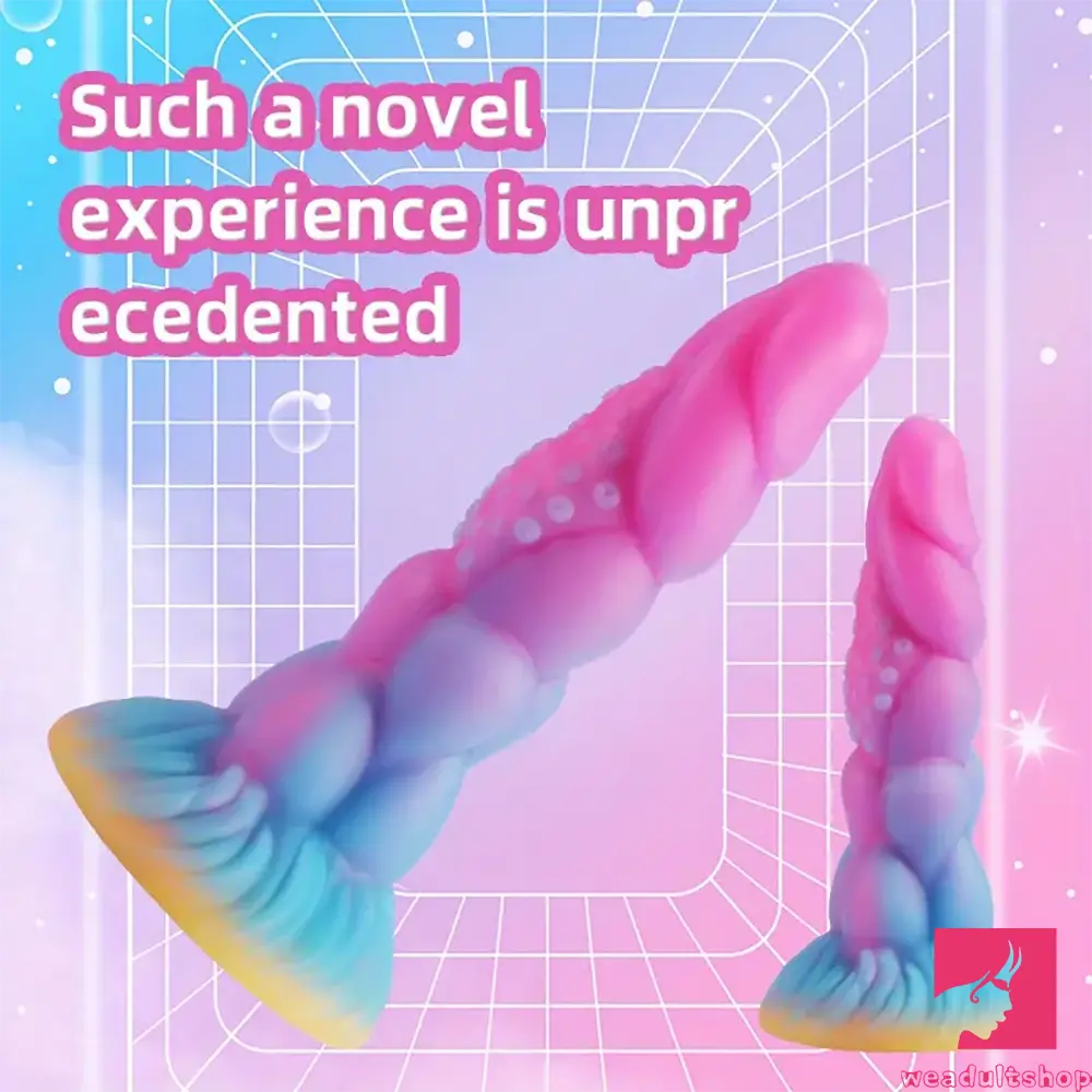 7.8in Monster Luminous Silicone Women Dildo For Hands-Free Sex Play