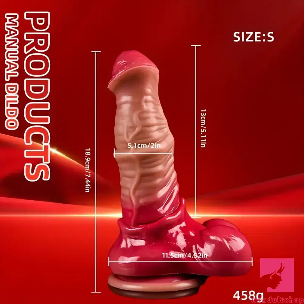 7.4in 8.46in 9.44in 10.03in 11.22in Big Silicone Soft Horse Cock Dildo
