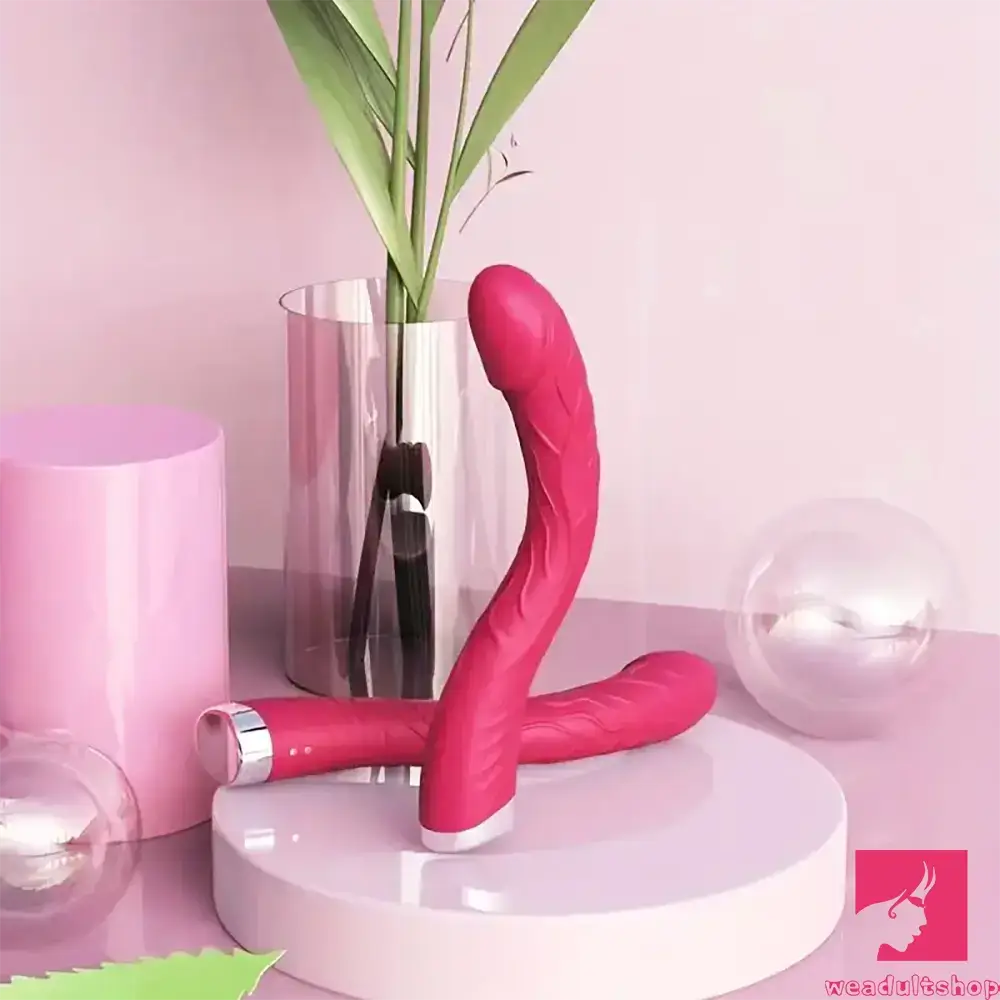 8.86in Big Curved Vibrating Automatic Dildo External Clit Opener