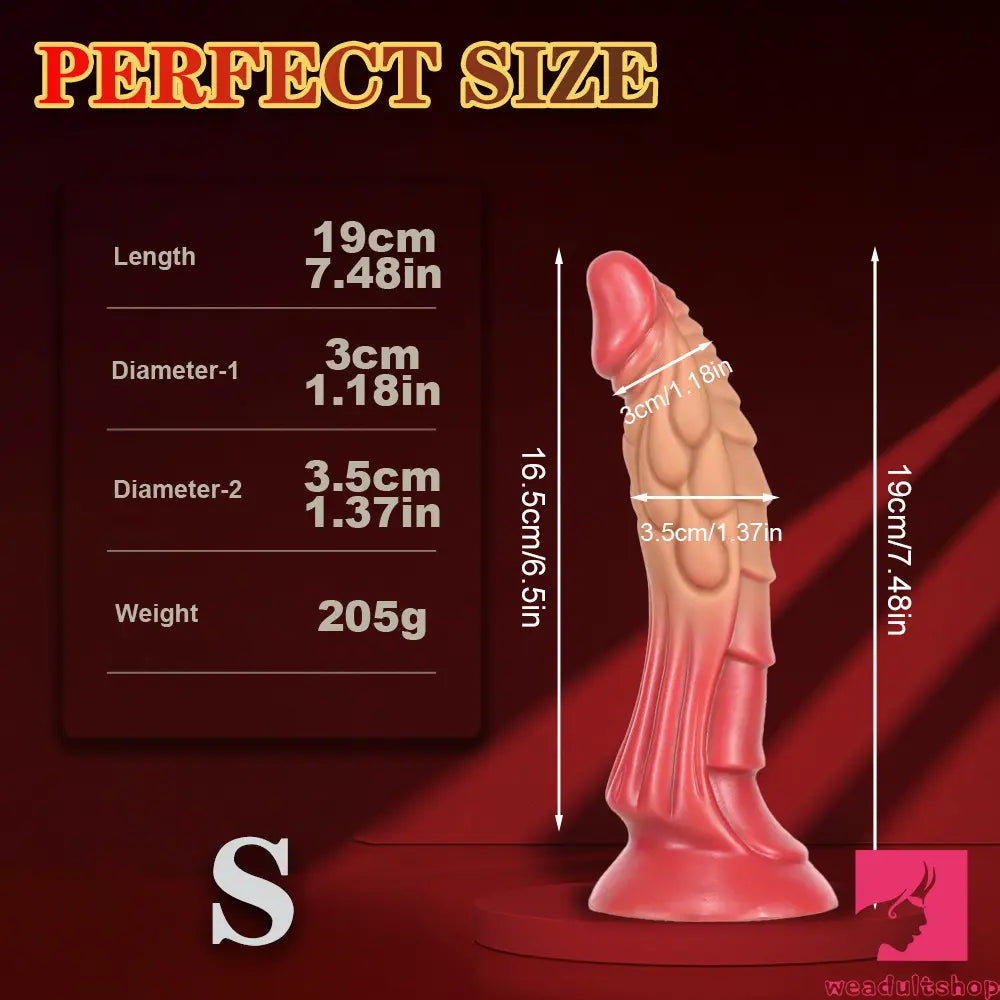 7.48in 9.45in 11.02in 13.38in Big Dragon Fantasy Silicone Soft Cock Dildo