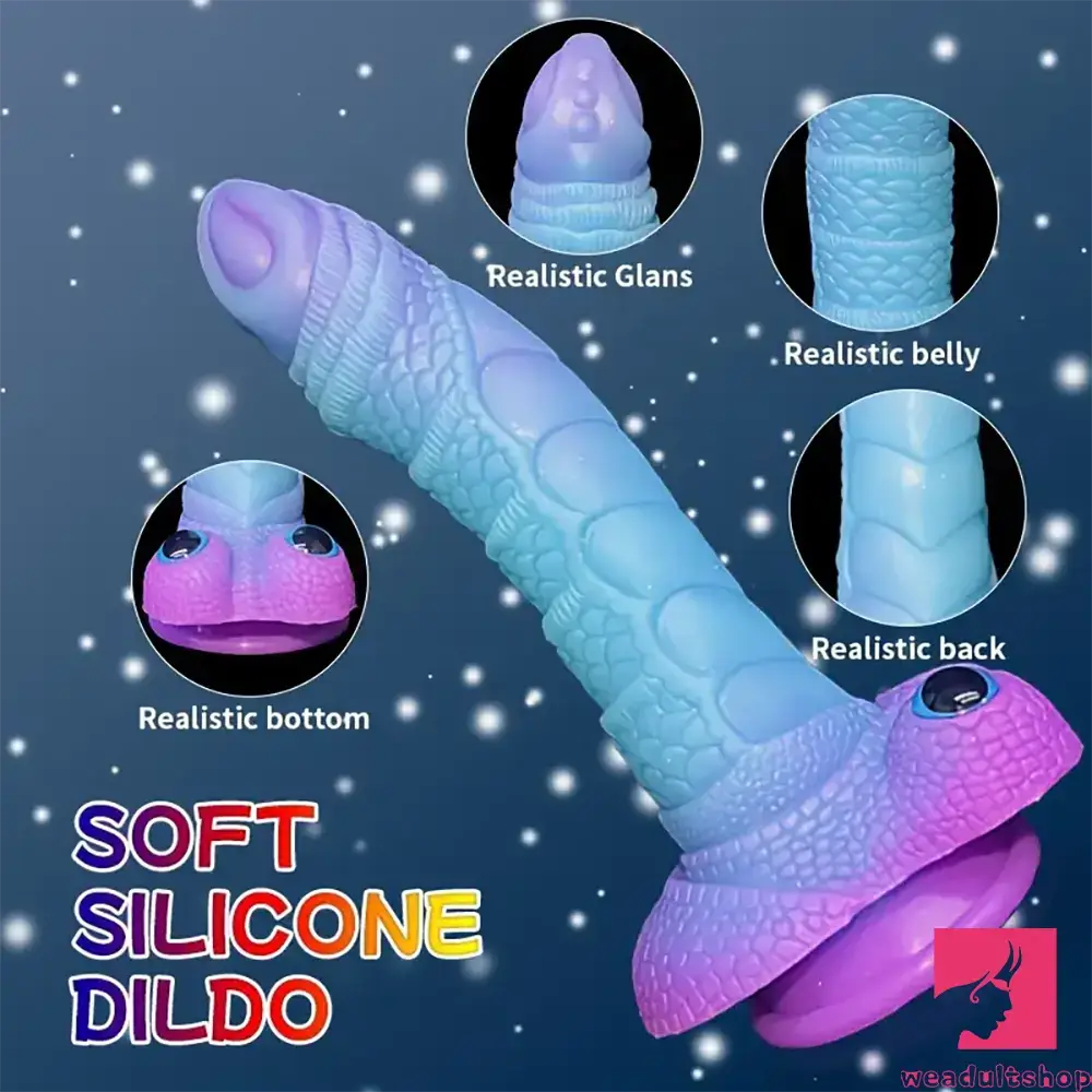 9.08in Silicone Soft Big Dragon Elephant Dildo For G-spot Sex Stimulator