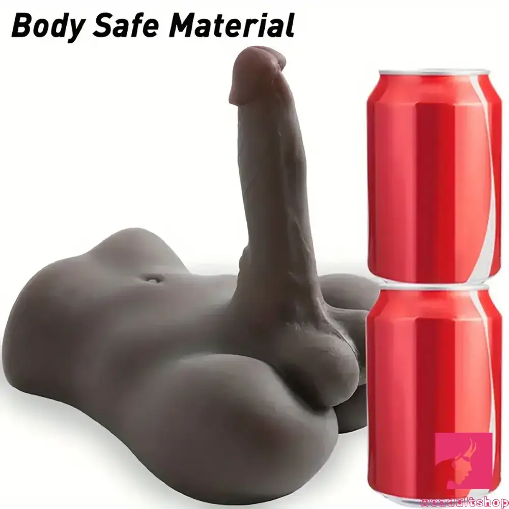 7in Lifelike Silicone Flexible Dildo With Sex Torso Female Adult Toy