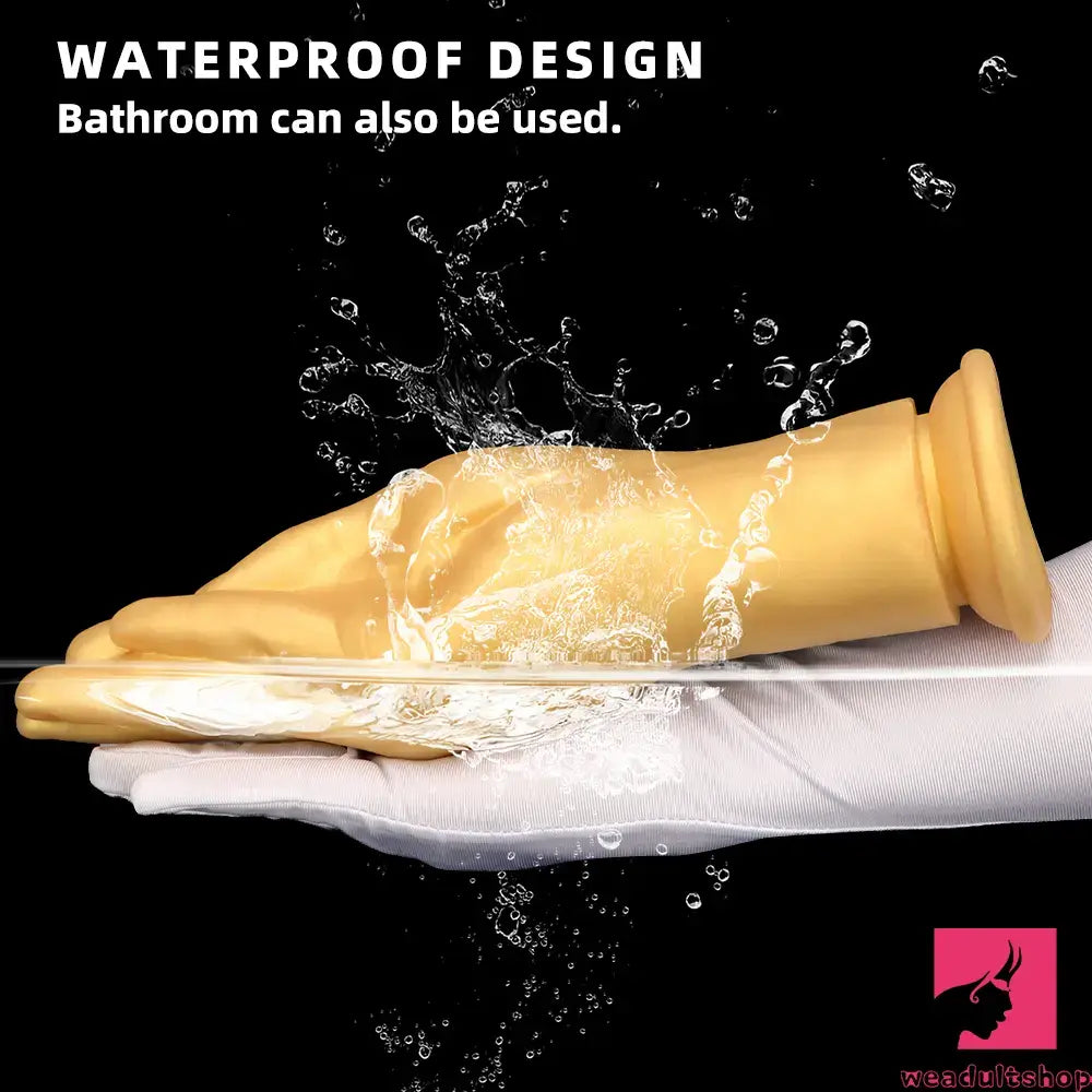 6.3in 8.66in 11.02in Gold Hands Silicone Soft Big Dildo For Fisting Toy