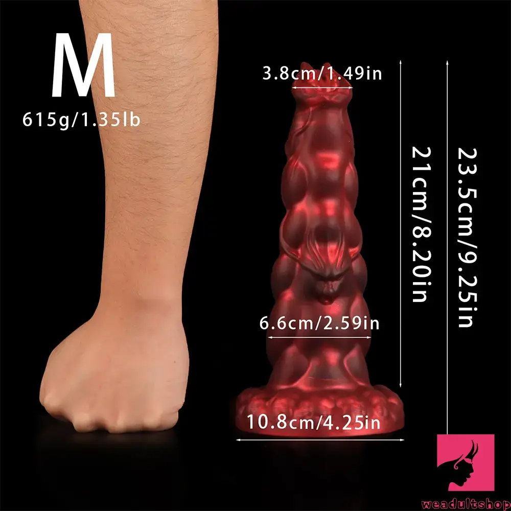 8.07in 9.25in 10.55in 12.59in Fantasy Dragon Silicone Large Soft Dildo