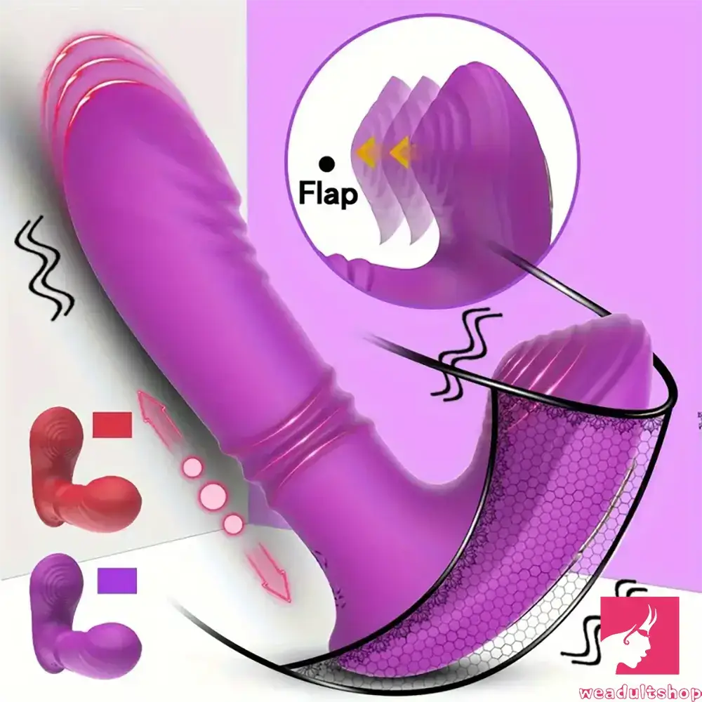 5.7in Vibrating Thrusting Flapping Wearable Dildo G Spot Sex Toy