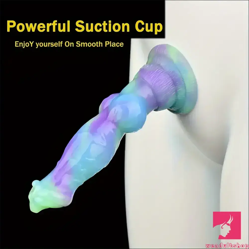 7.09in Fantasy Monster Dog Knot Silicone Soft Penis Dildo For Anus Dilator