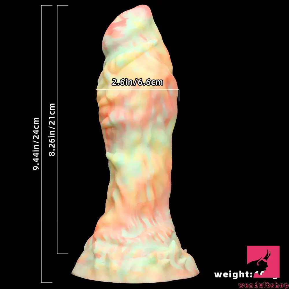 9.44in Fantasy Big Silicone Soft Mixed Color Dildo For Sex Love Toy