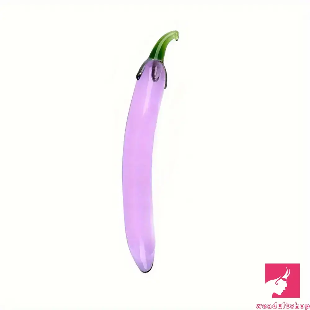 Multiple Lengths Colors Fruit Vegetable Clear Glass Anal Plug Dildo