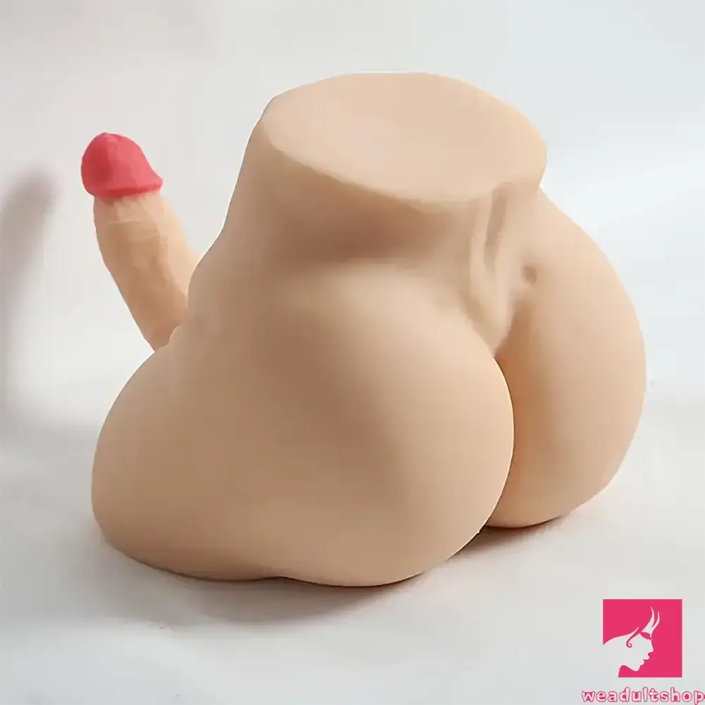 5.12in Premium Real Silicone Flexible Dildo With 8.5lb Male Sex Torso