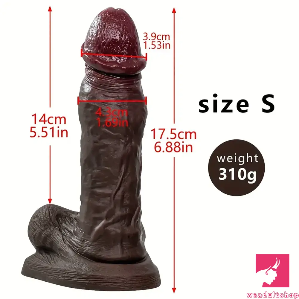 6.88in 9.64in 11.22in Realistic Big G-Spot Silicone Dildo For Adult Love