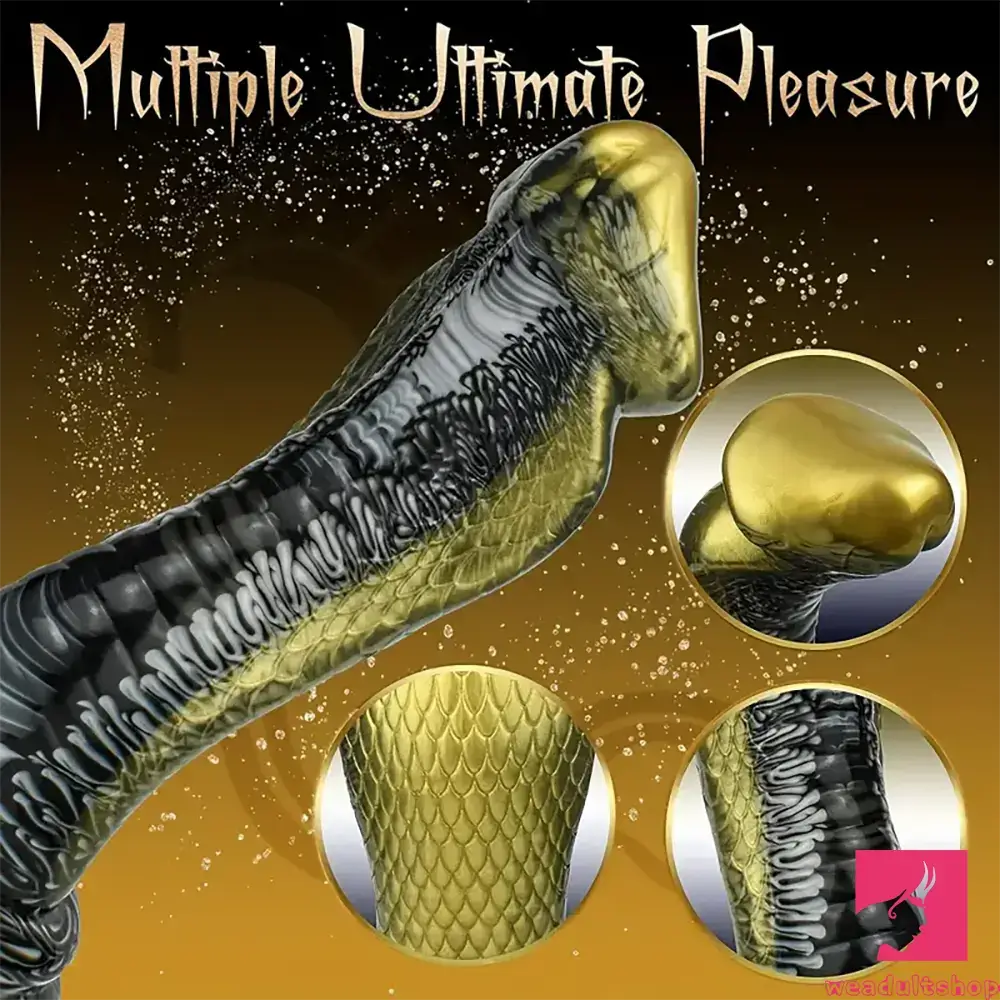 8.5in Big Silicone Soft Monster Animal Snake Dildo For Vagina Anus