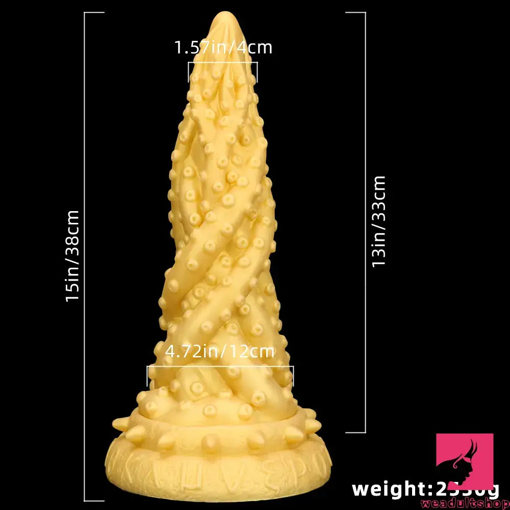 15in Liquid Large Soft Silicone Fantasy Thick Fat Octopus Long Dildo