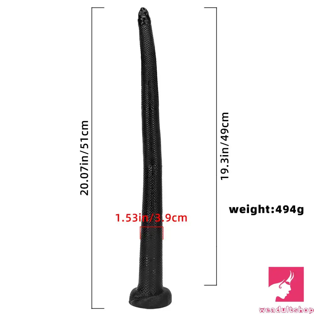 20.07in Long Huge Colorful Snake Dildo For Anal Vaginal Expansion Love