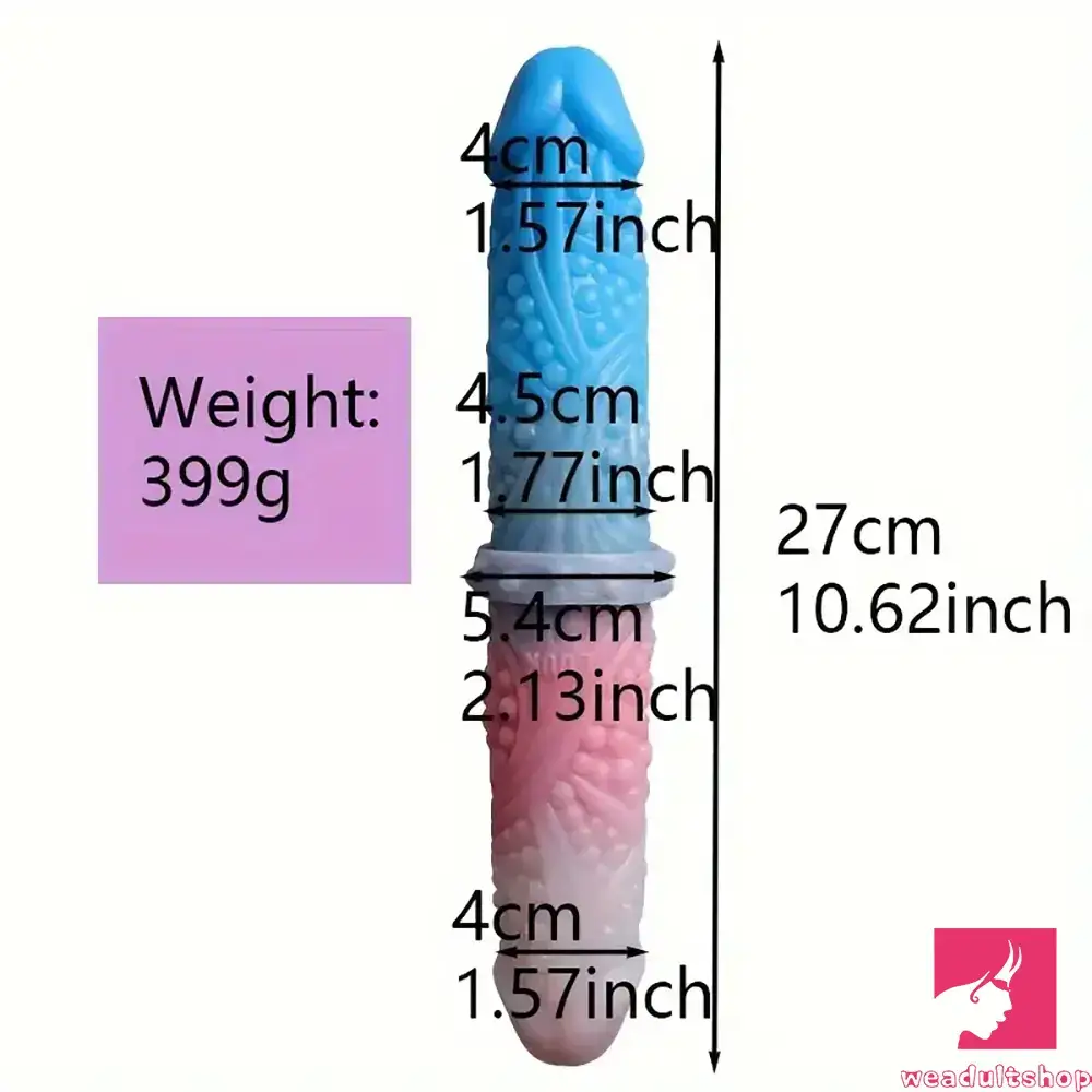 10.62in Tortoise Design Silicone Soft Large Double-headed Odd Dildo