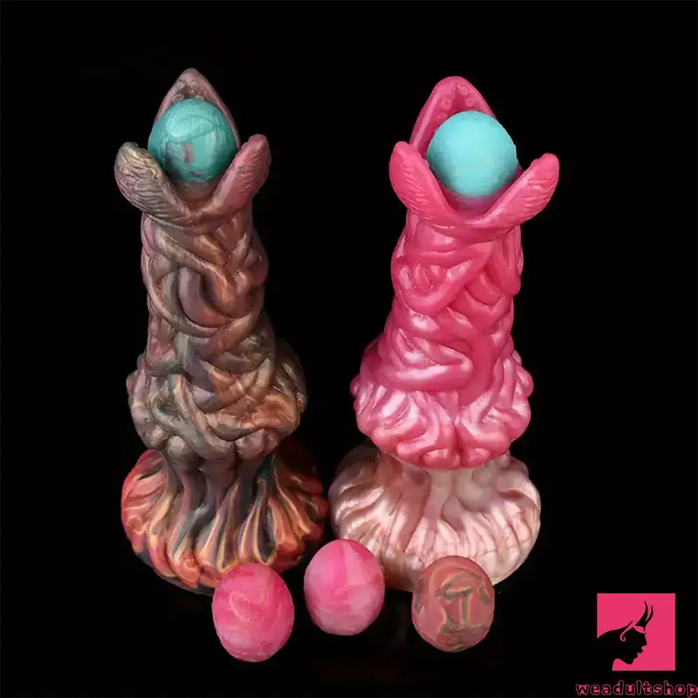 7.99in Silicone Soft Big Knot Alien Ovipositor Dildo For Female Lay Eggs