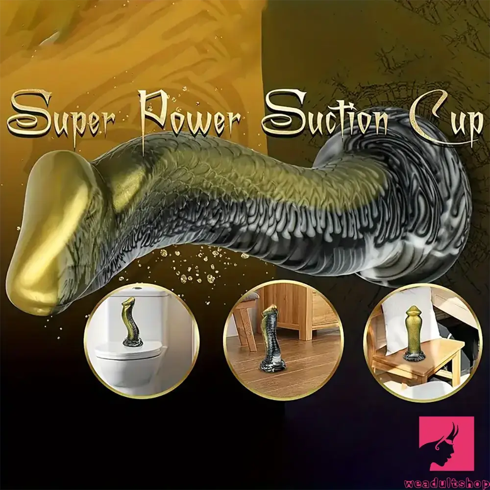 8.5in Big Silicone Soft Monster Animal Snake Dildo For Vagina Anus