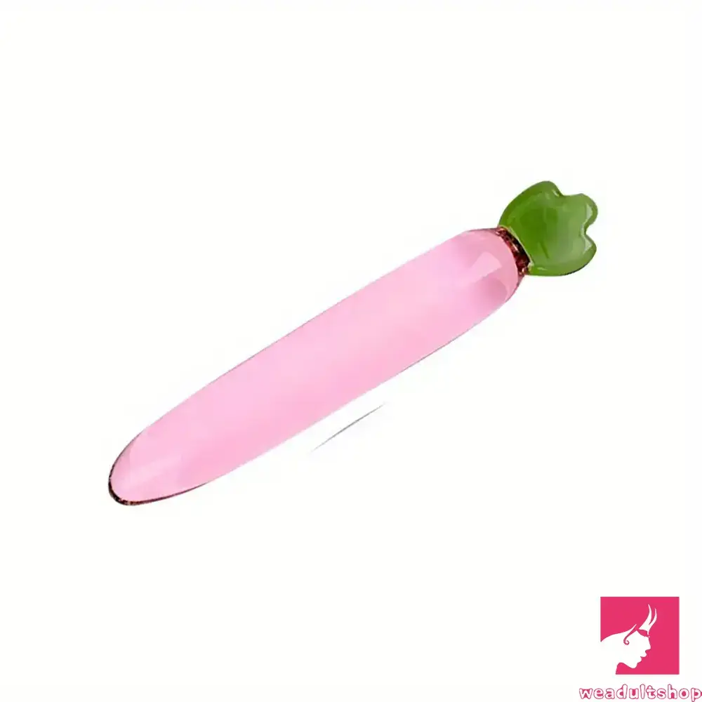 Multiple Lengths Colors Fruit Vegetable Clear Glass Anal Plug Dildo