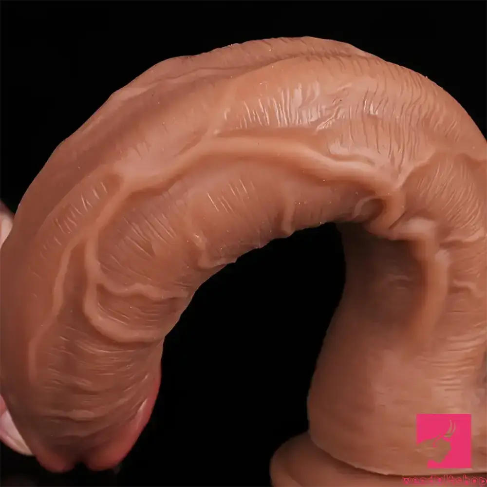 12.5in Realistic Lifelike Large Silicone Soft Dildo Female Love Sex Toy