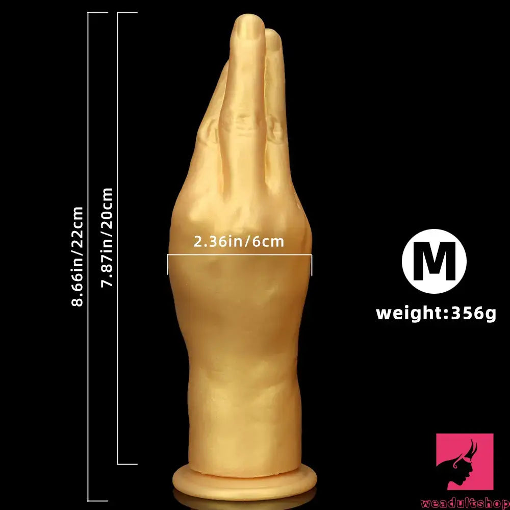 6.3in 8.66in 11.02in Gold Hands Silicone Soft Big Dildo For Fisting Toy