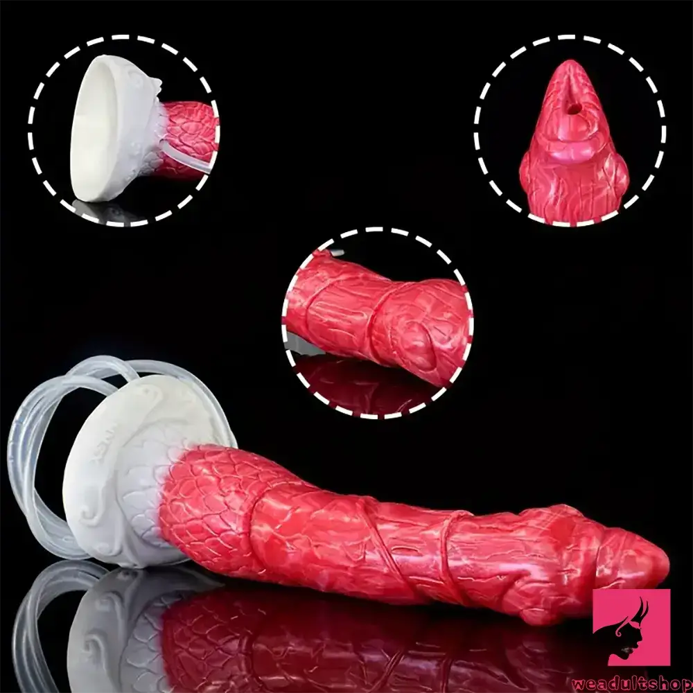 8.46in Body Safe Silicone Big Soft Dragon Suction Cup Dildo For Women
