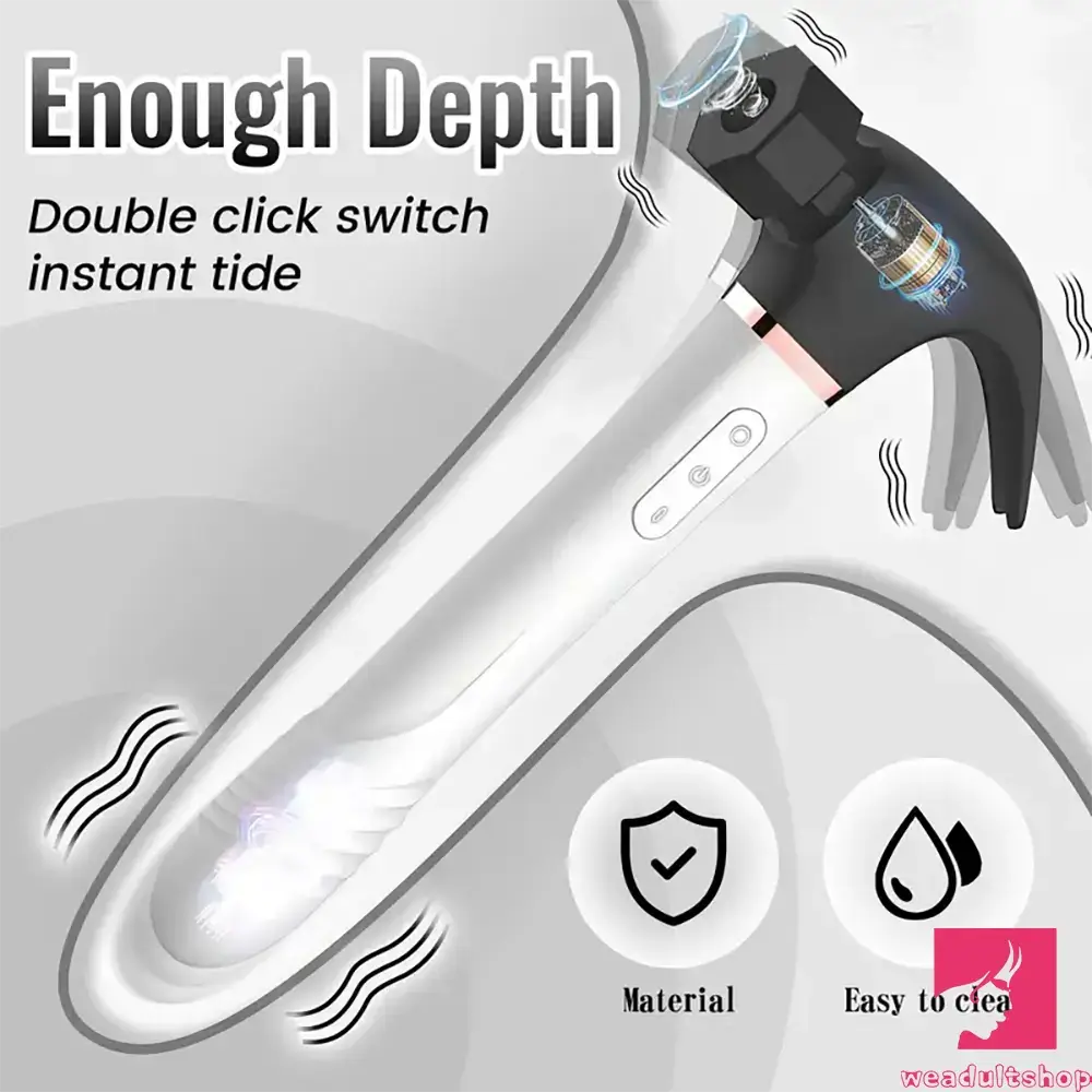 10.6in Silicone Flexible Thrusting Sucking Swing Flapping Beating Dildo