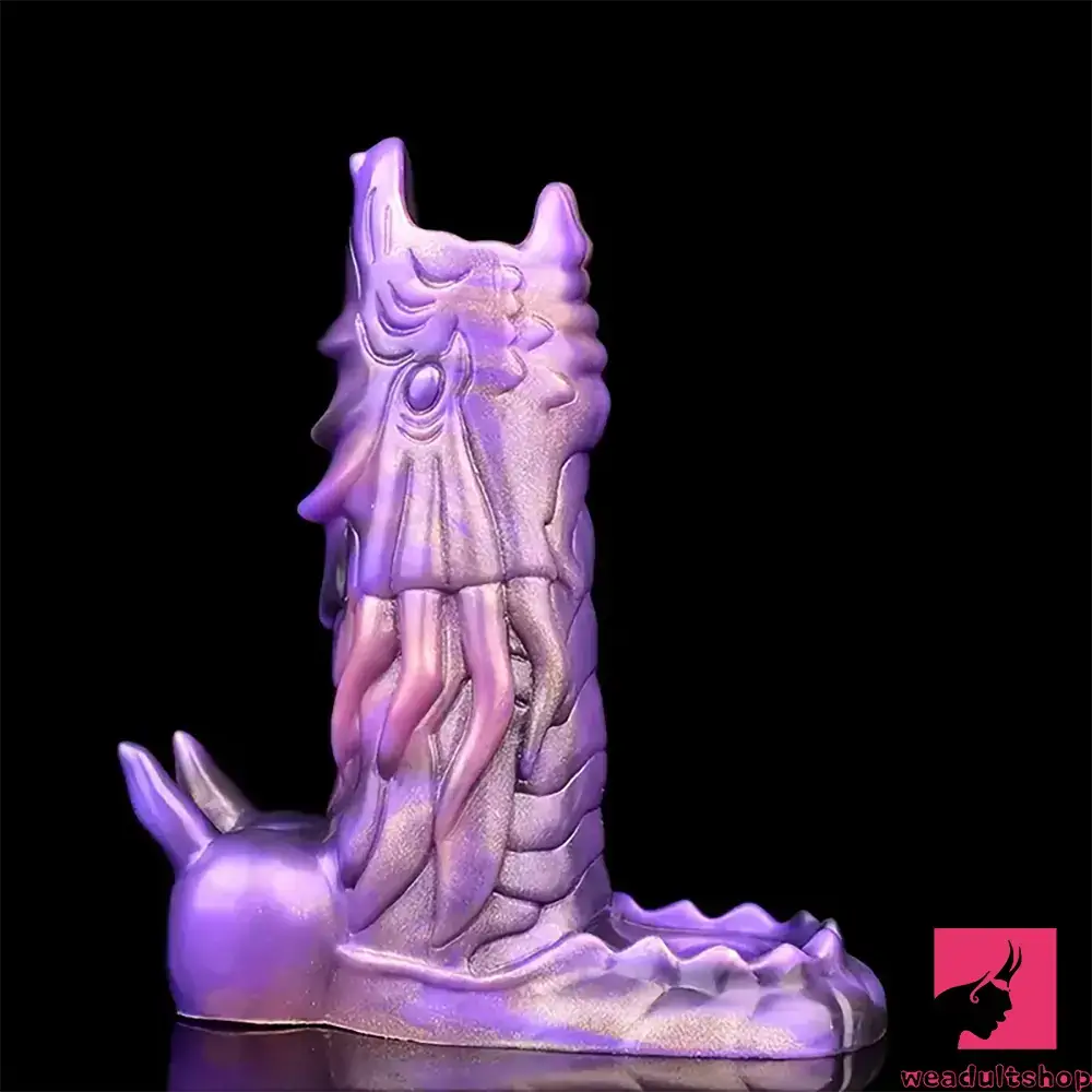 5.91in Real Silicone Dragon Fantasy Hollow Dildo Sleeve For Enlargement
