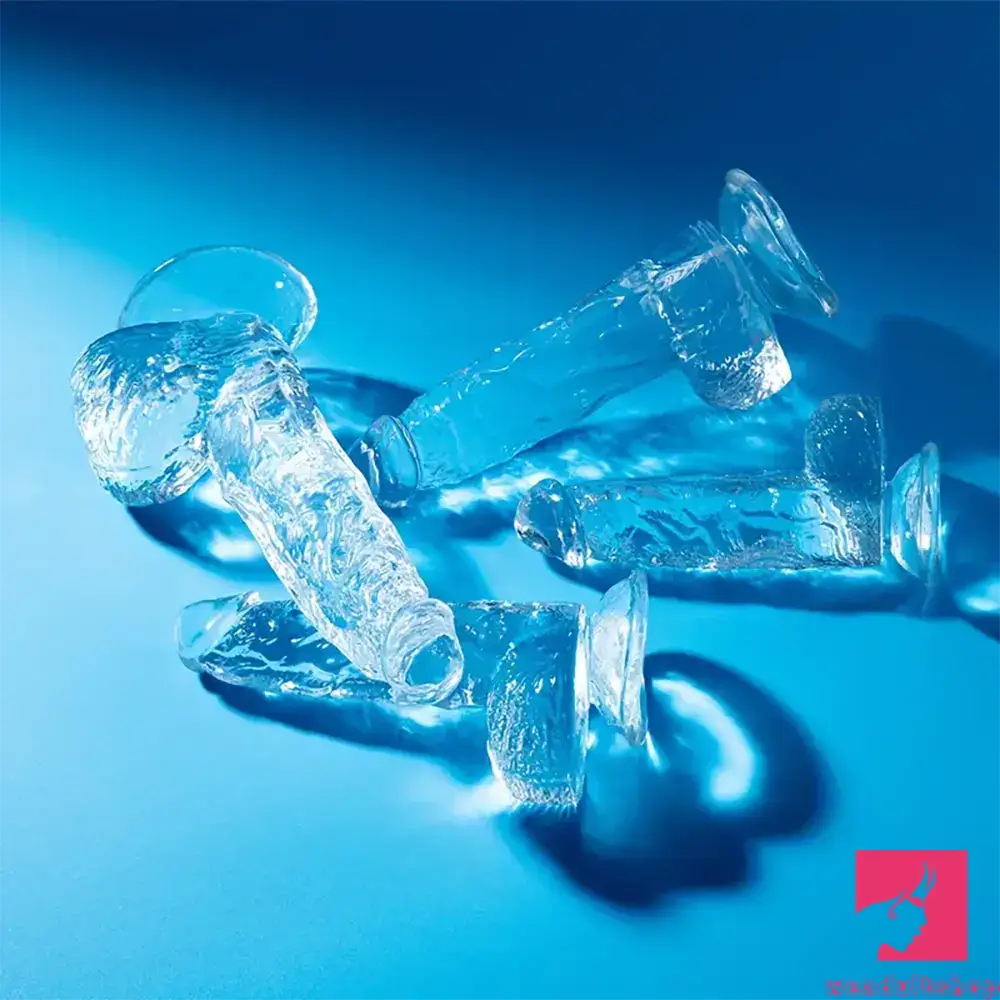 6.4in 7in 8in 9in Clear Real Cock Dildo For G-Spot Vaginal Sex Orgasm