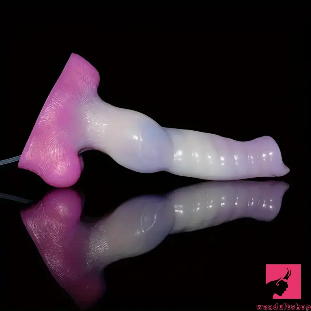 10.23in Fantasy Animal Dog Cock Knot Ejaculating Big Dildo For Women