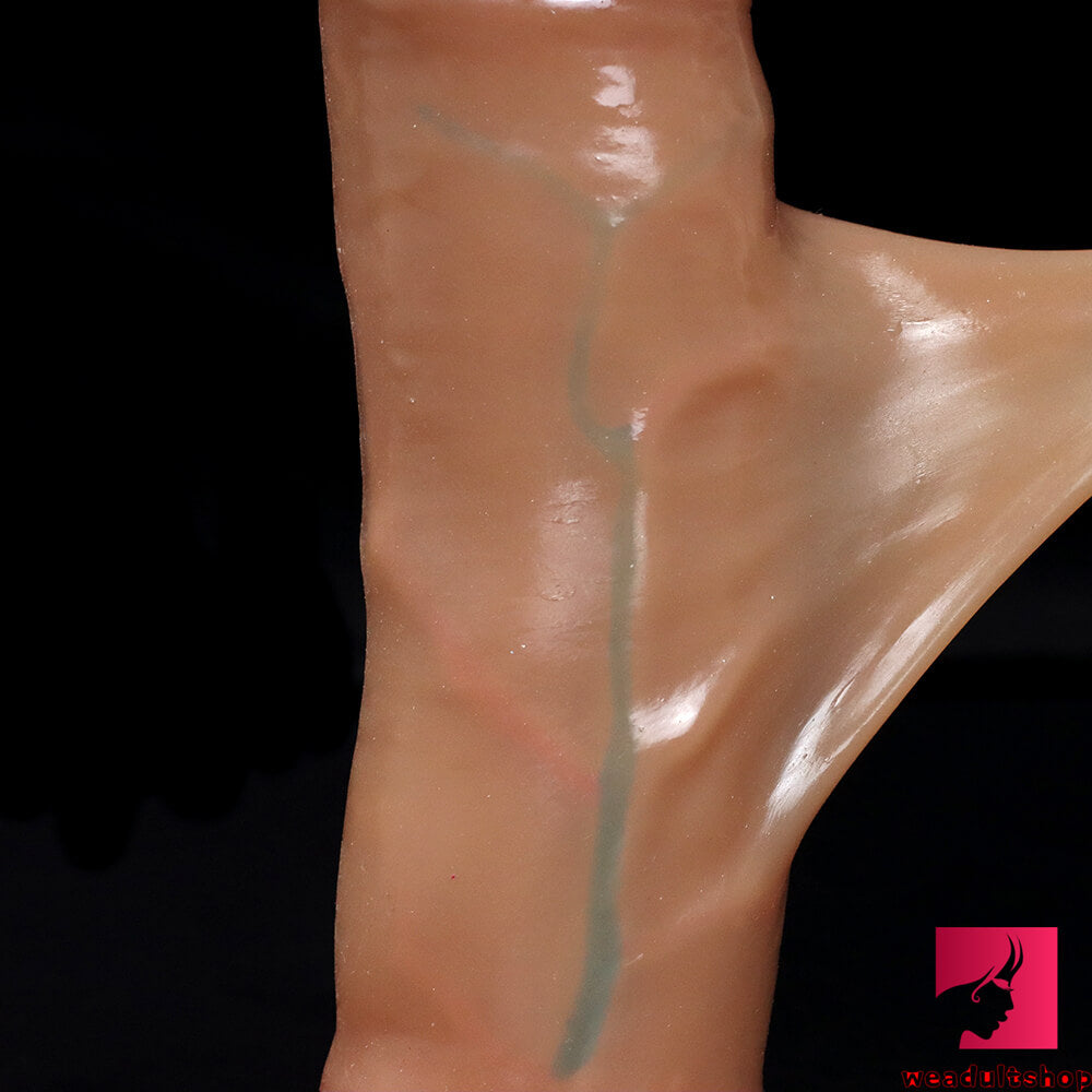 6.3in 7.08in 7.87in XML Silicone Soft Uncut Dildo With Sliding Skin