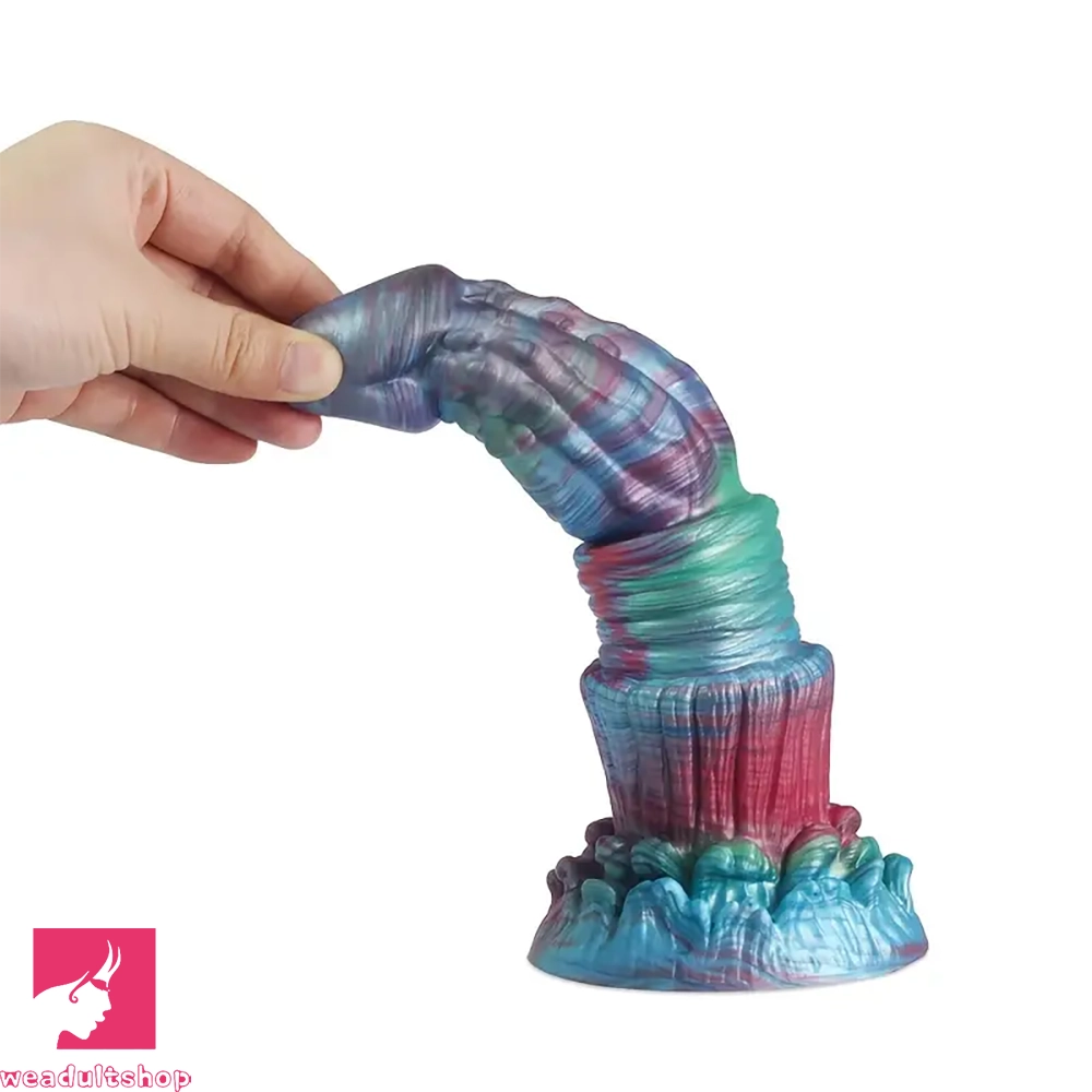 8.46in Forest Iron Spike Odd Monster Anal Dildo With Blue Night Light