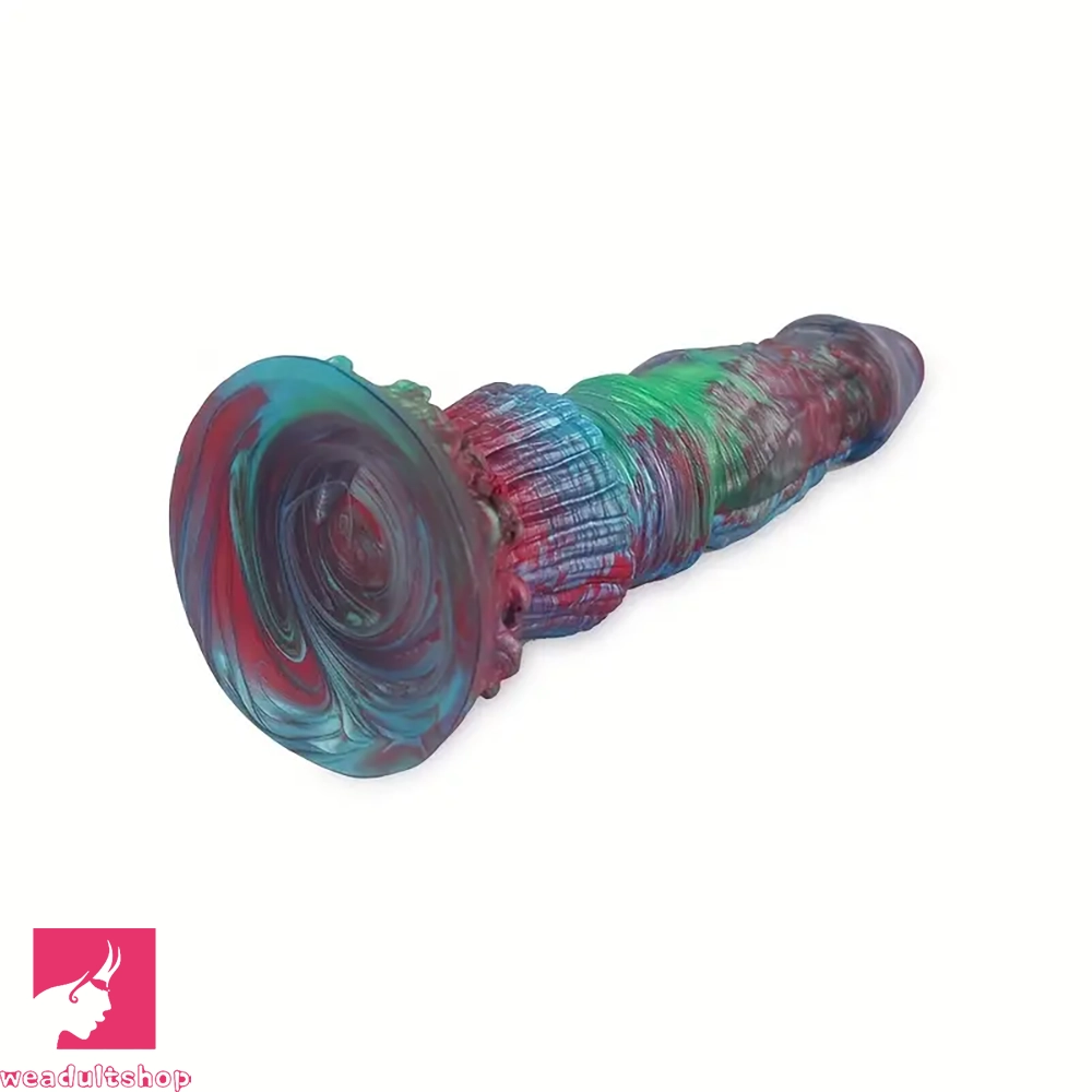 8.46in Forest Iron Spike Odd Monster Anal Dildo With Blue Night Light