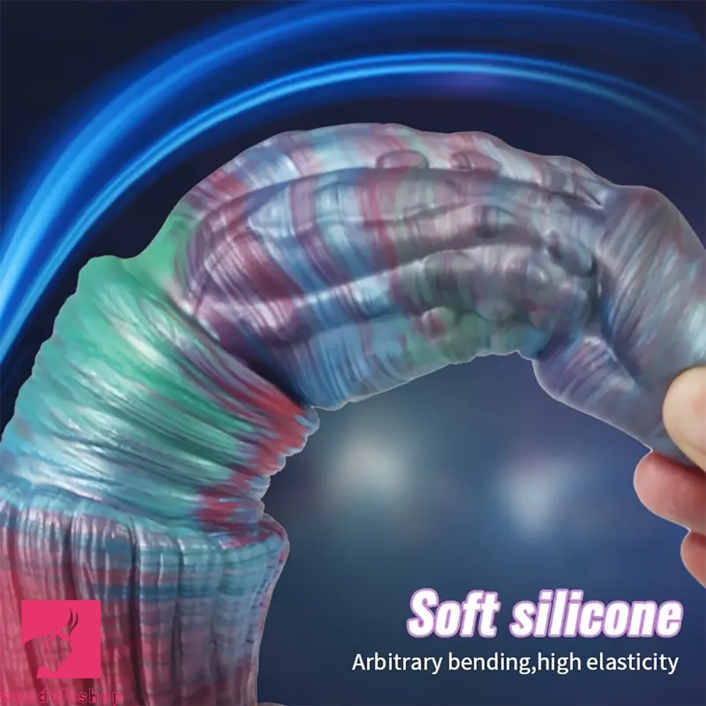 8.46in Forest Iron Spike Odd Monster Anal Dildo With Blue Night Light