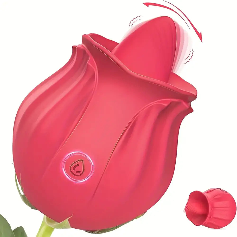 Upgraded Tongue Licking Vibrating Rose Toy For Women Clit Sucker Upgraded Tongue Licking Vibrating Rose Toy For Women Clit Sucker
